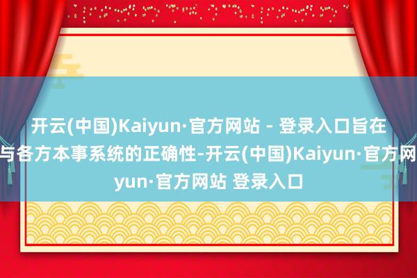开云(中国)Kaiyun·官方网站 - 登录入口旨在考验市集参与各方本事系统的正确性-开云(中国)Kaiyun·官方网站 登录入口