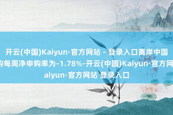 开云(中国)Kaiyun·官方网站 - 登录入口离岸中国ETF同期平均每周净申购率为-1.78%-开云(中国)Kaiyun·官方网站 登录入口