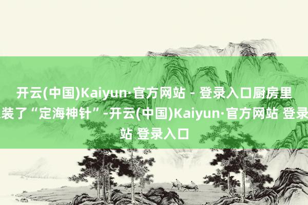 开云(中国)Kaiyun·官方网站 - 登录入口厨房里就像装了“定海神针”-开云(中国)Kaiyun·官方网站 登录入口